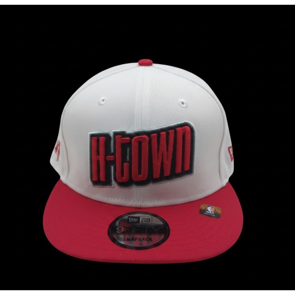 New Era 9FIFTY Houston Rockets H-TOWN Snapback Hat White Red NBA Cap OSFM